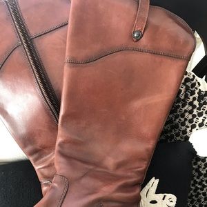 Frye extended calf riding boots